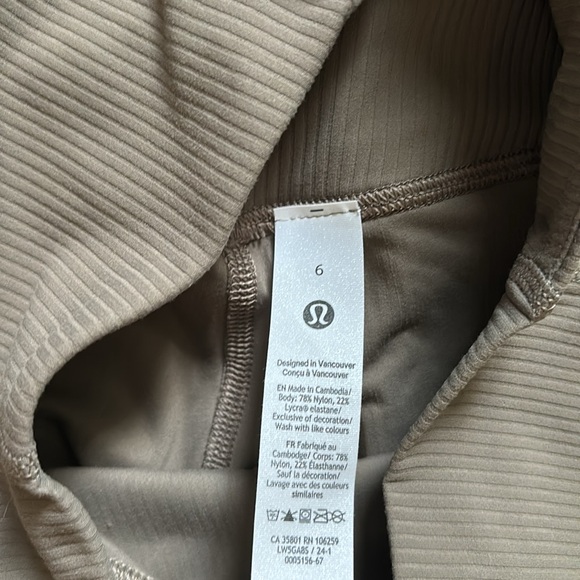 LULULEMON ALIGN RIBBED MINI FLARE *REGULAR IN NOMAD SZ 4 NWT - Picture 6 of 13